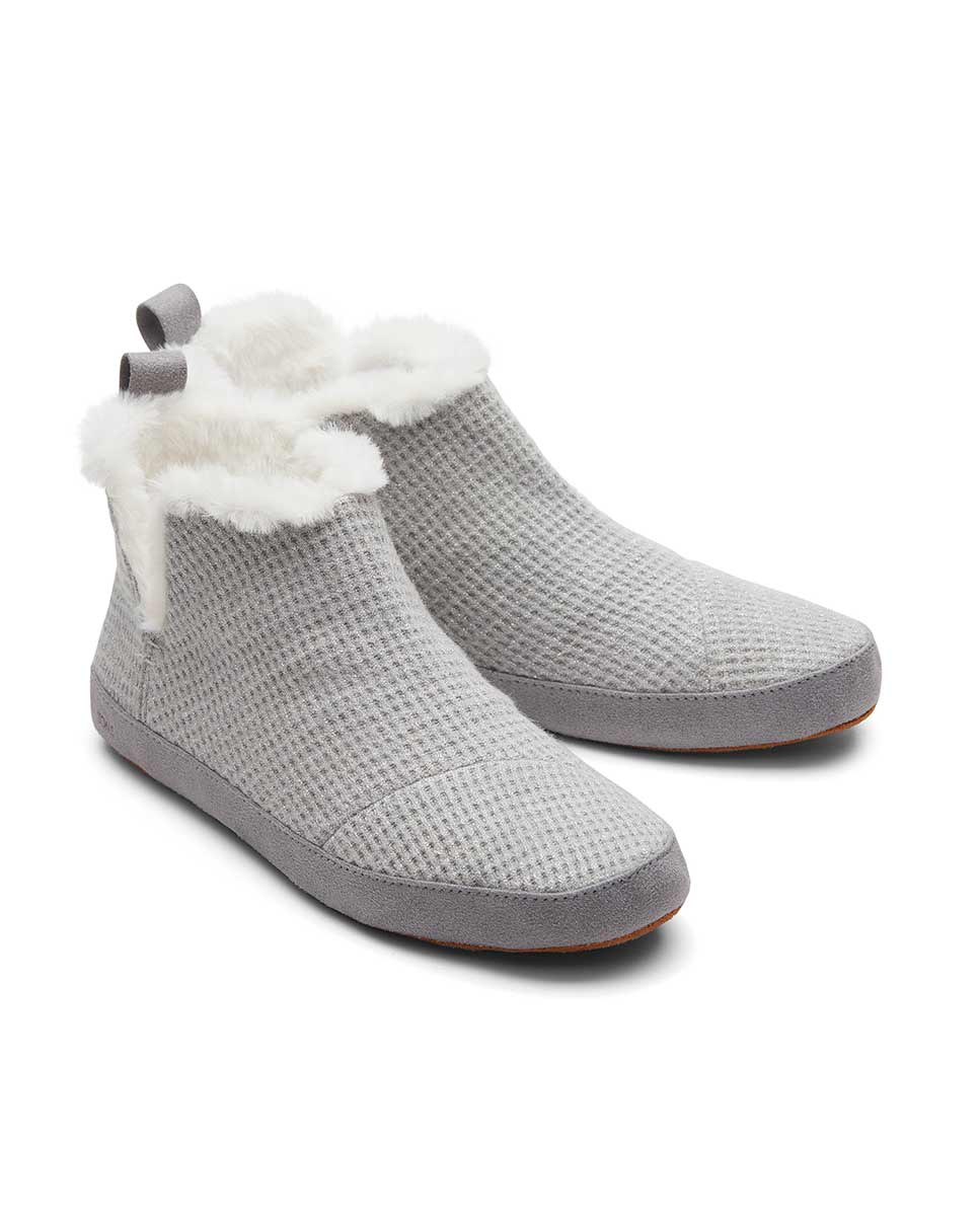 Zapatillas de casa lola toms - Gris Gris-3
