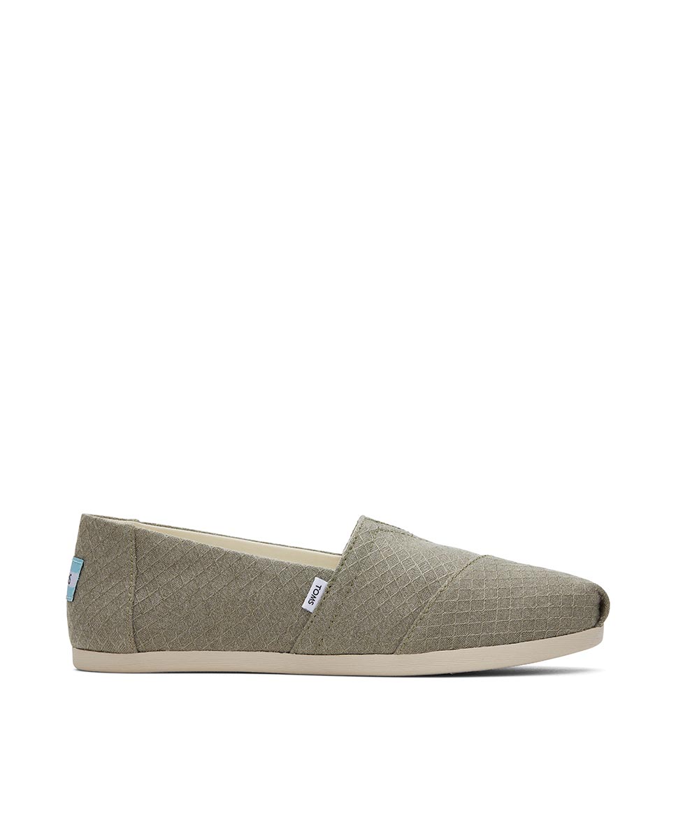 Imagen 0 de Alpargatas planas de mujer espadrille cloudbound toms de lona Gris