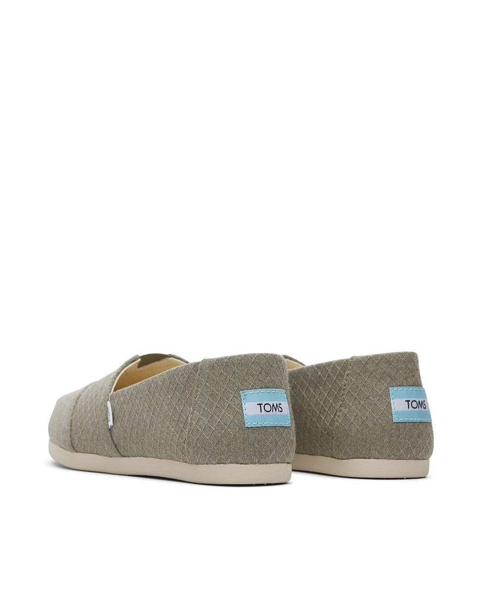 Alpargatas planas de mujer espadrille cloudbound toms de lona - Gris Gris-2
