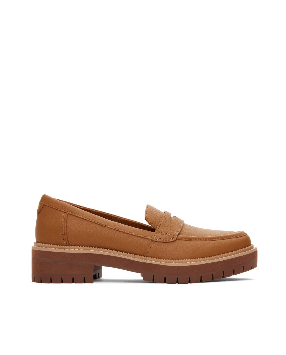 Toms - Mocasines con tacón de mujer Cara en piel.