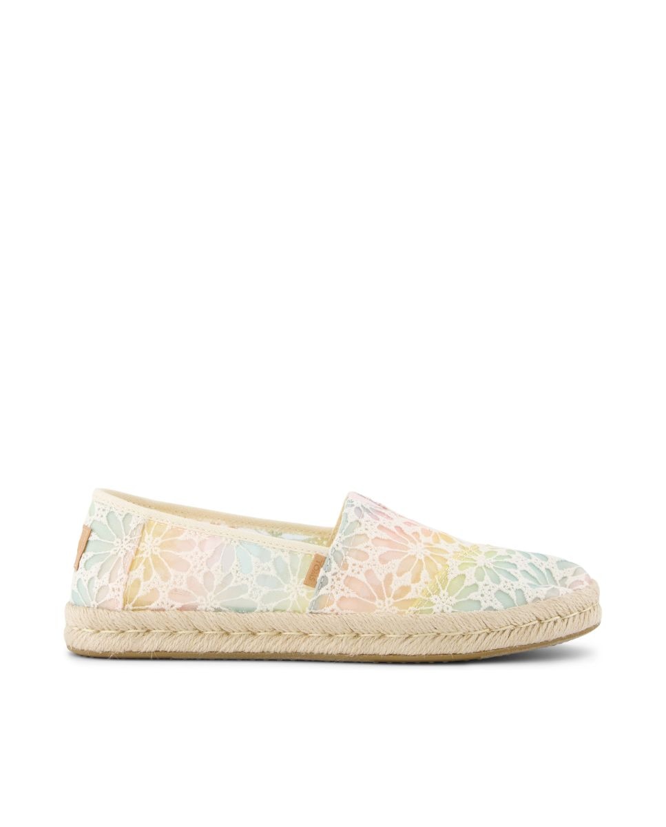 Toms - Alpargatas planas de mujer Rope 2 en encaje multicolor.
