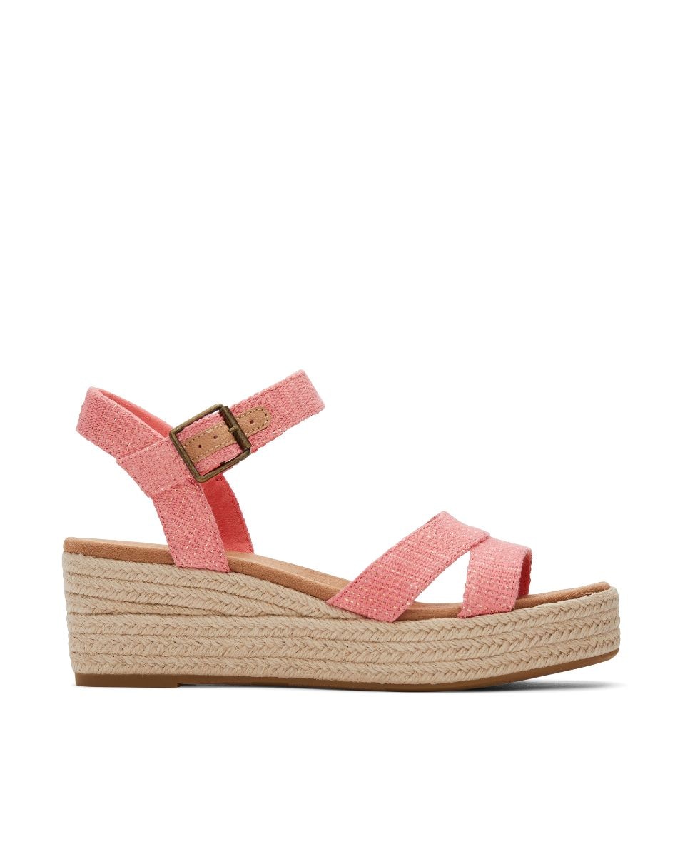 Toms - Sandalias de cuña para mujer Audrey con tiras.
