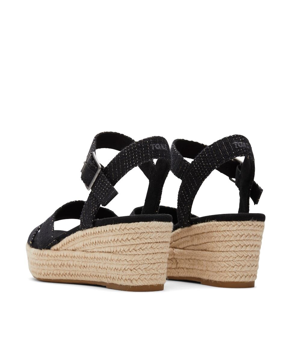 Sandalias de cuña para mujer Audrey con tiras - Toms - Negro Negro-2