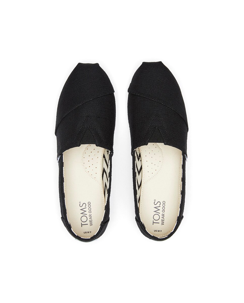 Alpargatas de hombre classic toms en lona - Negro Negro-2