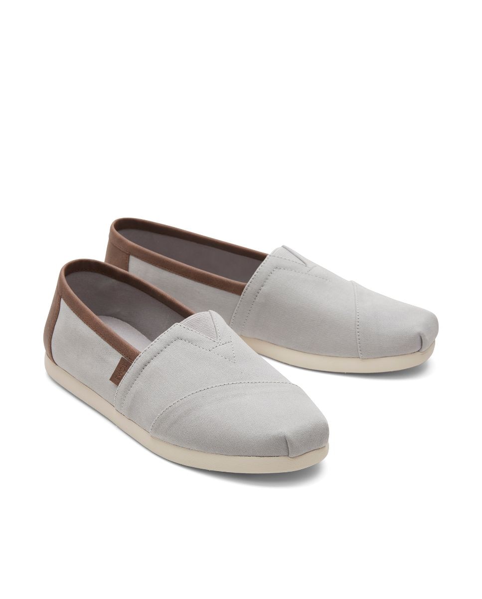 Alpargatas de hombre classic de lona - Toms - Gris Gris-3