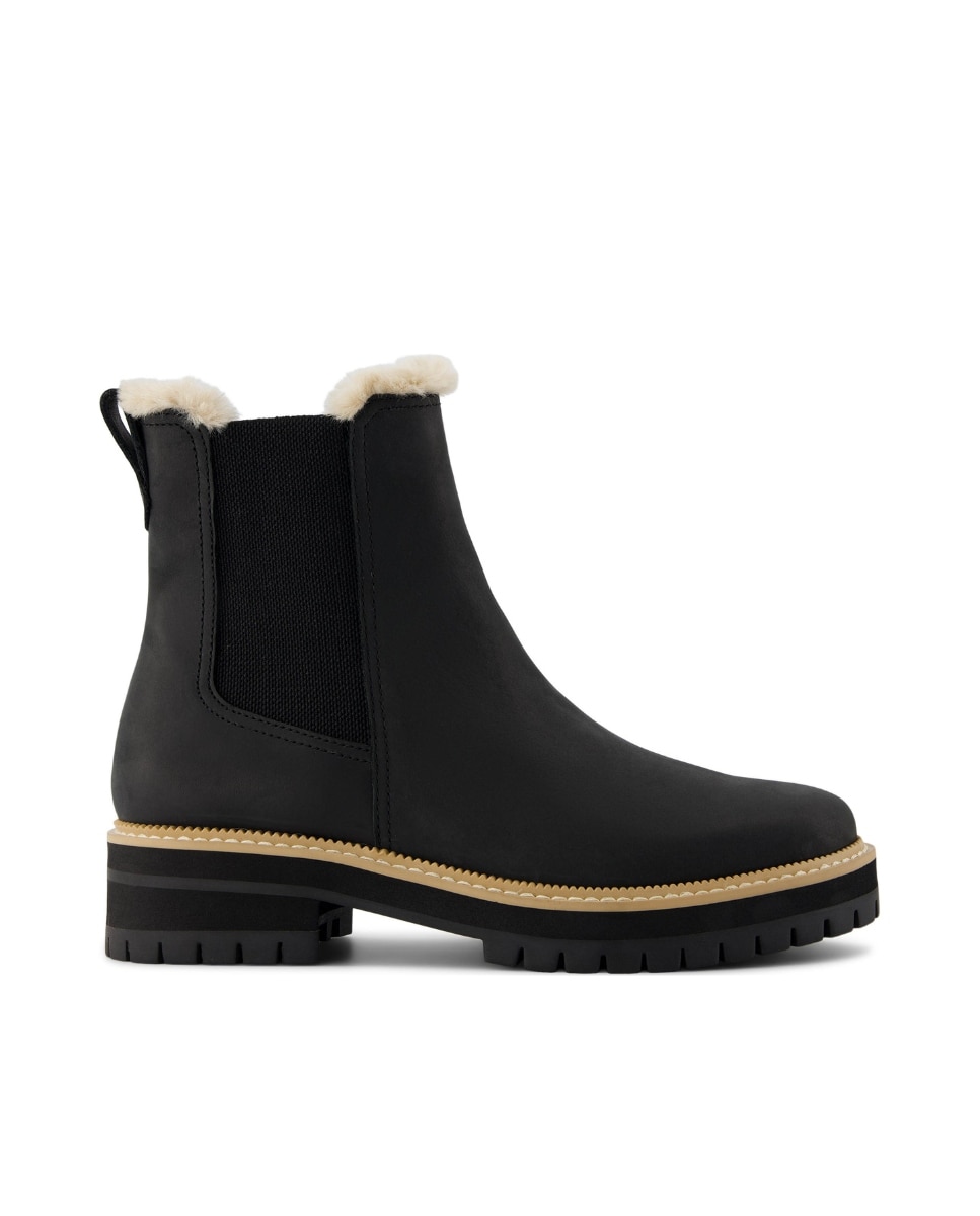 Botines de pelomujer bennet water resistant de piel - Toms - Negro Negro-1