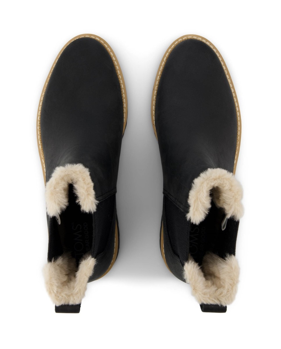 Botines de pelomujer bennet water resistant de piel - Toms - Negro Negro-2
