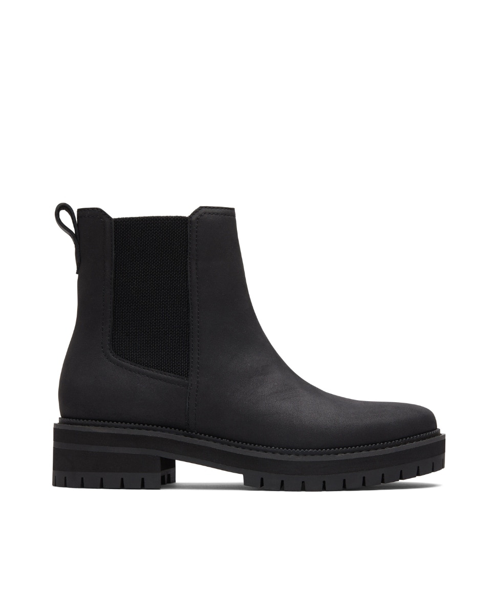 Botines chelsea de mujer bennet water resistant de piel - Toms - Negro Negro-1