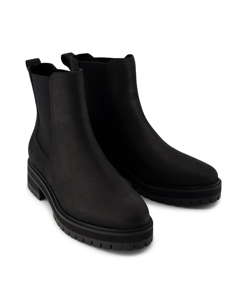 Botines chelsea de mujer bennet water resistant de piel - Toms - Negro Negro-3