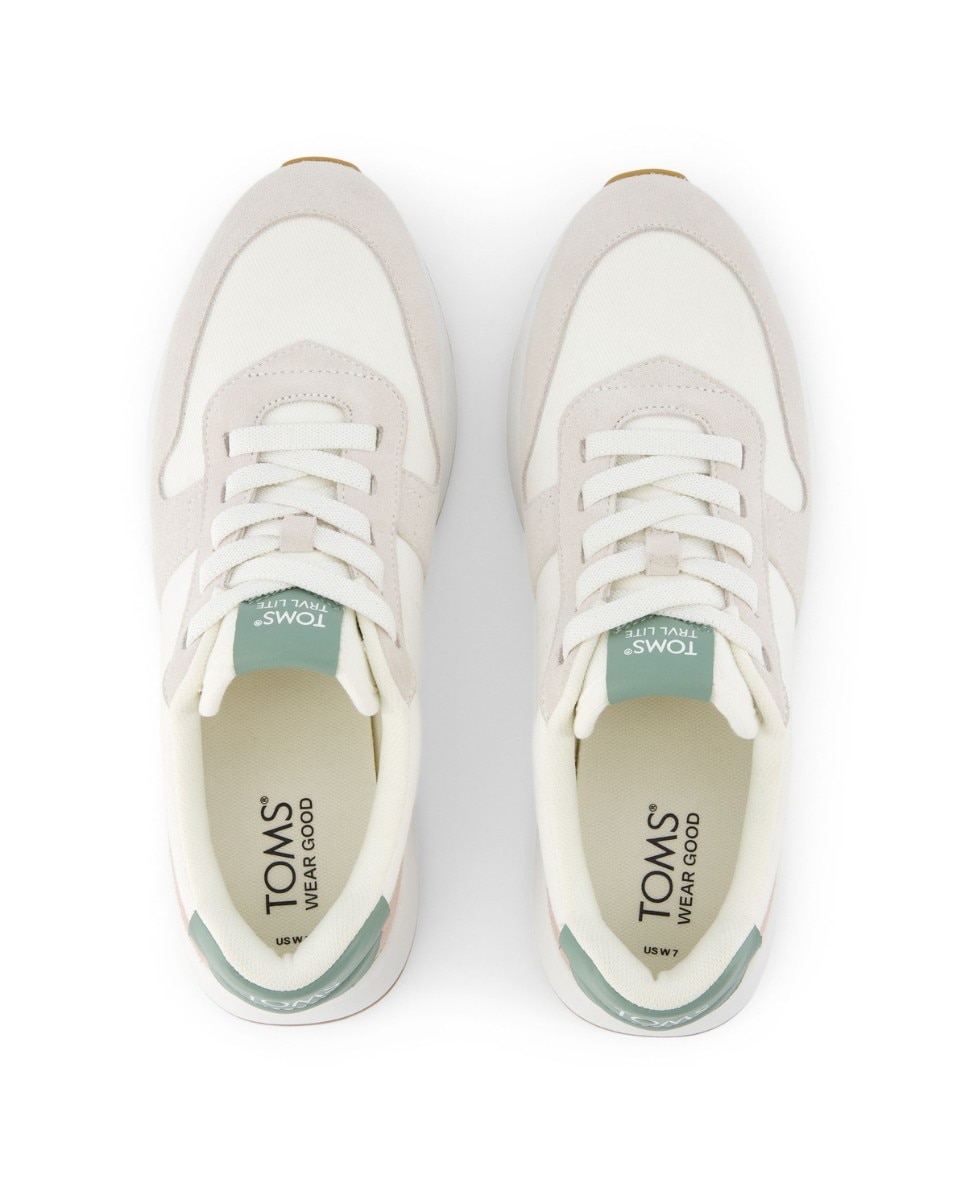 Zapatillas retro de mujer trvl lite de lona y cordones - Toms - Blanco Blanco-2