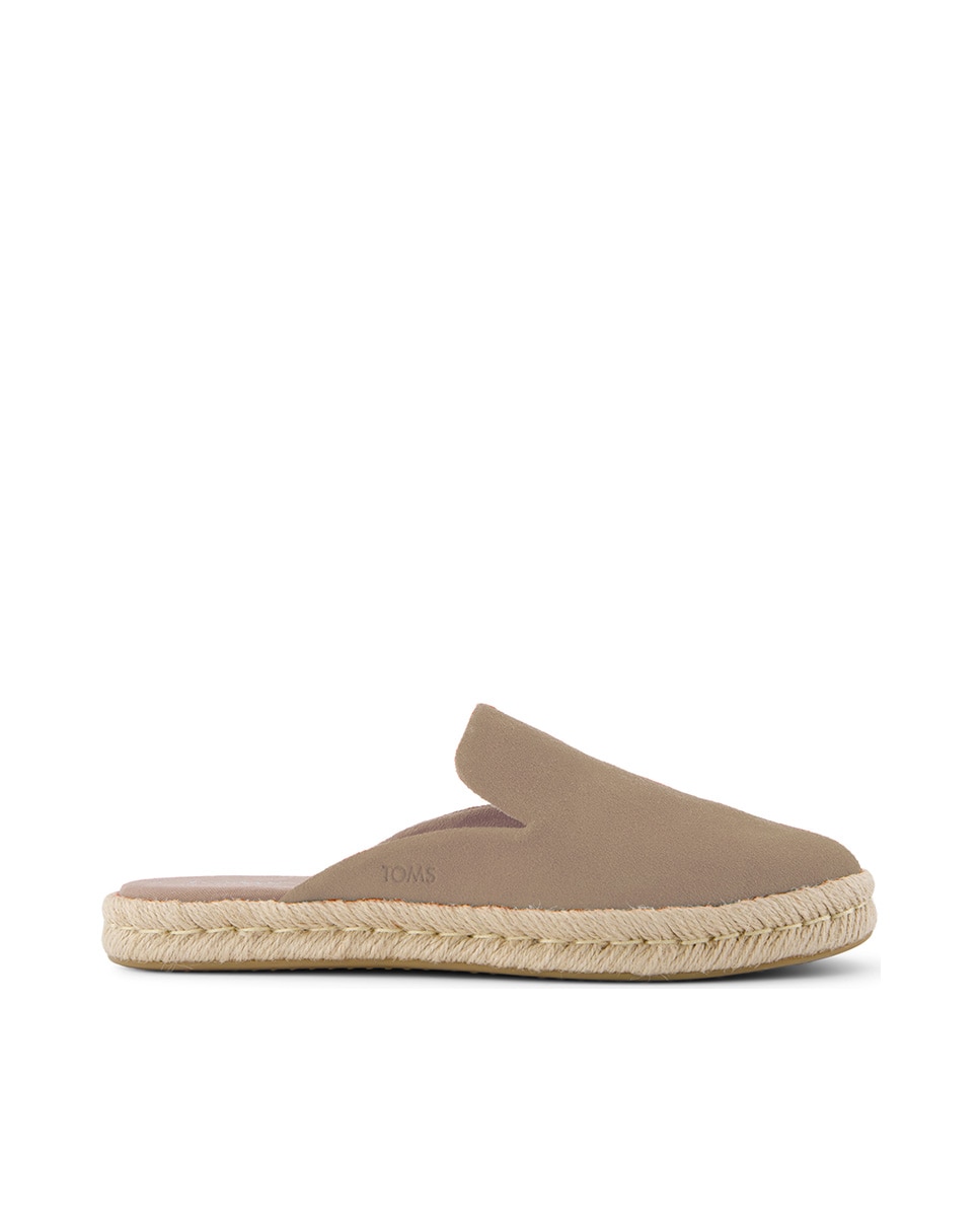 Toms - Alpargatas planas de mujer santiago mule toms en marrón.