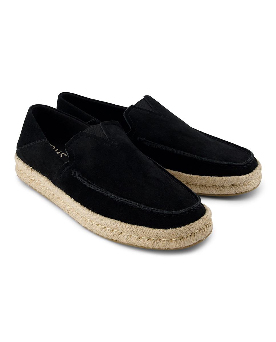 Alpargatas de hombre alonso loafer rope toms en ante - Negro Negro-3