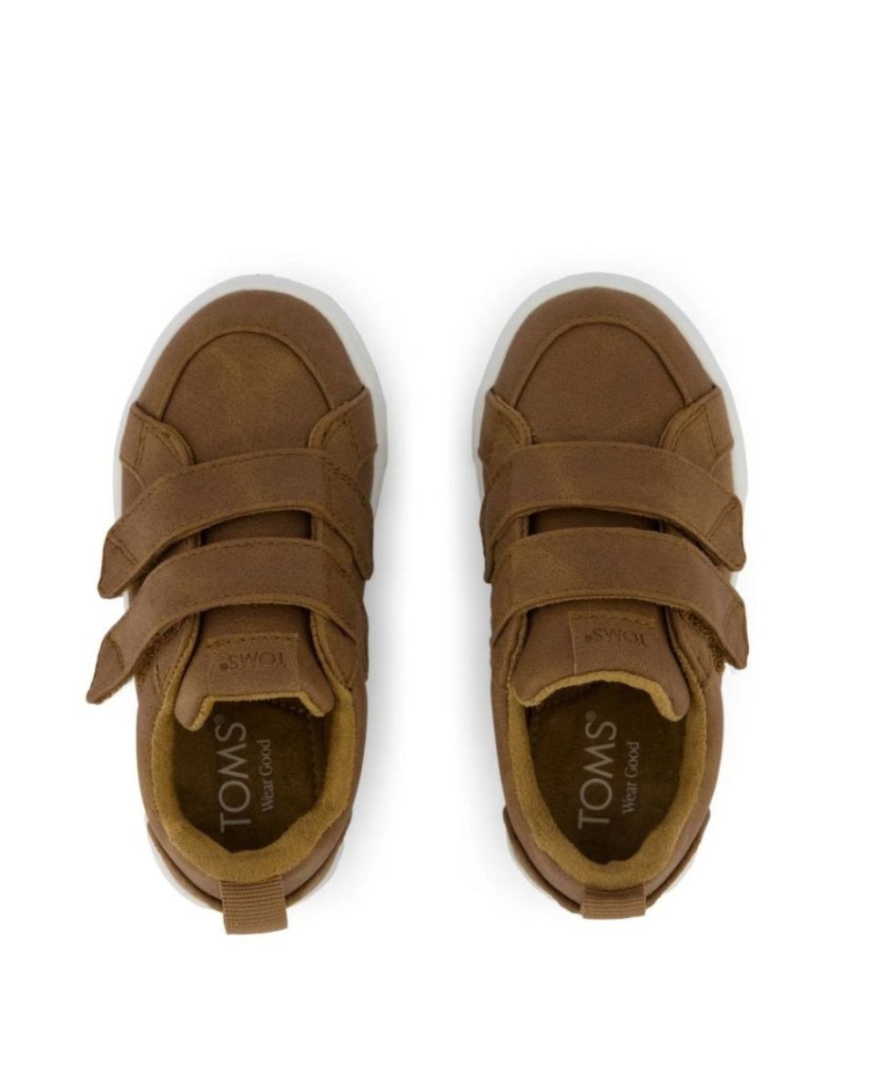 Zapatillas de bebé con cierre adherente - Toms - Marrón Marrón-3