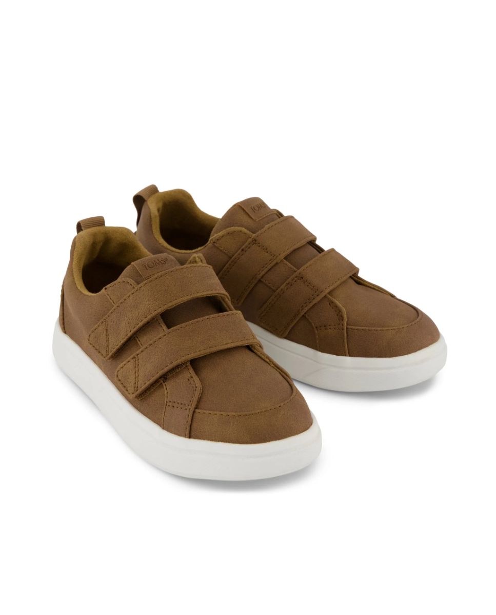 Imagen 2 de Zapatillas escolares de niño con cierre adherente - Toms - Marrón Marrón