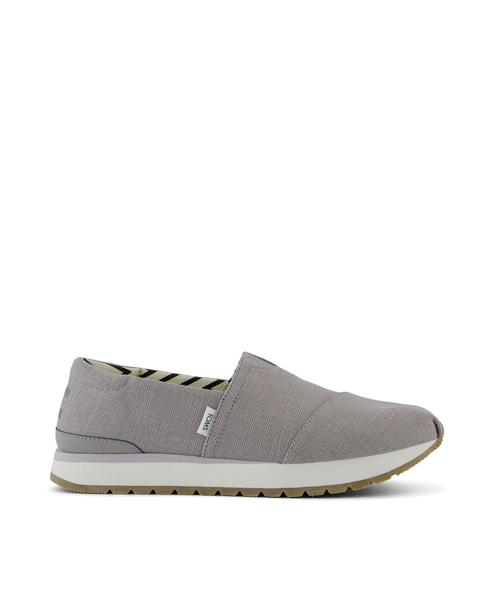 Zapatillas de hombre resident plus de lona - Toms - Gris Gris-1