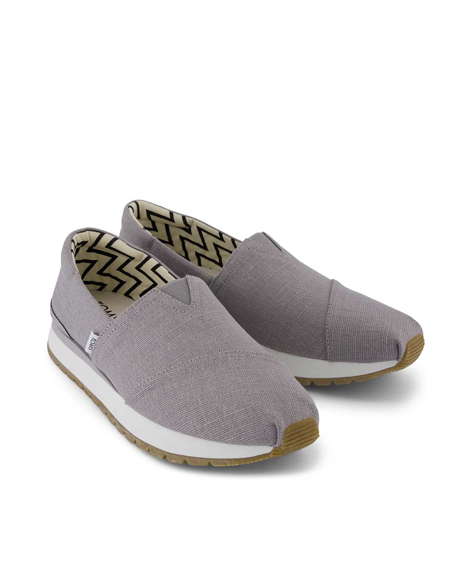 Zapatillas de hombre resident plus de lona - Toms - Gris Gris-3