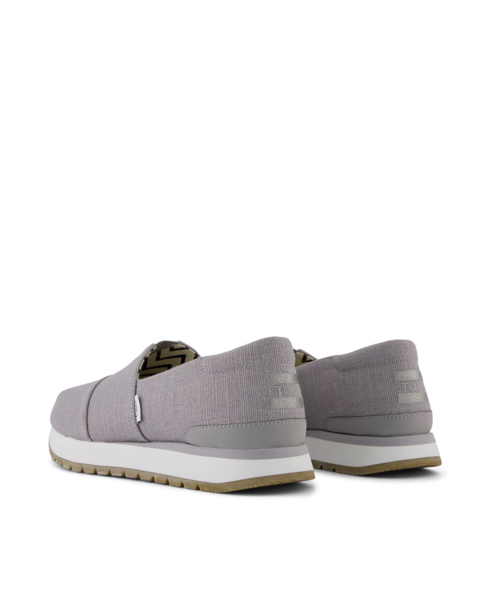 Zapatillas de hombre resident plus de lona - Toms - Gris Gris-2