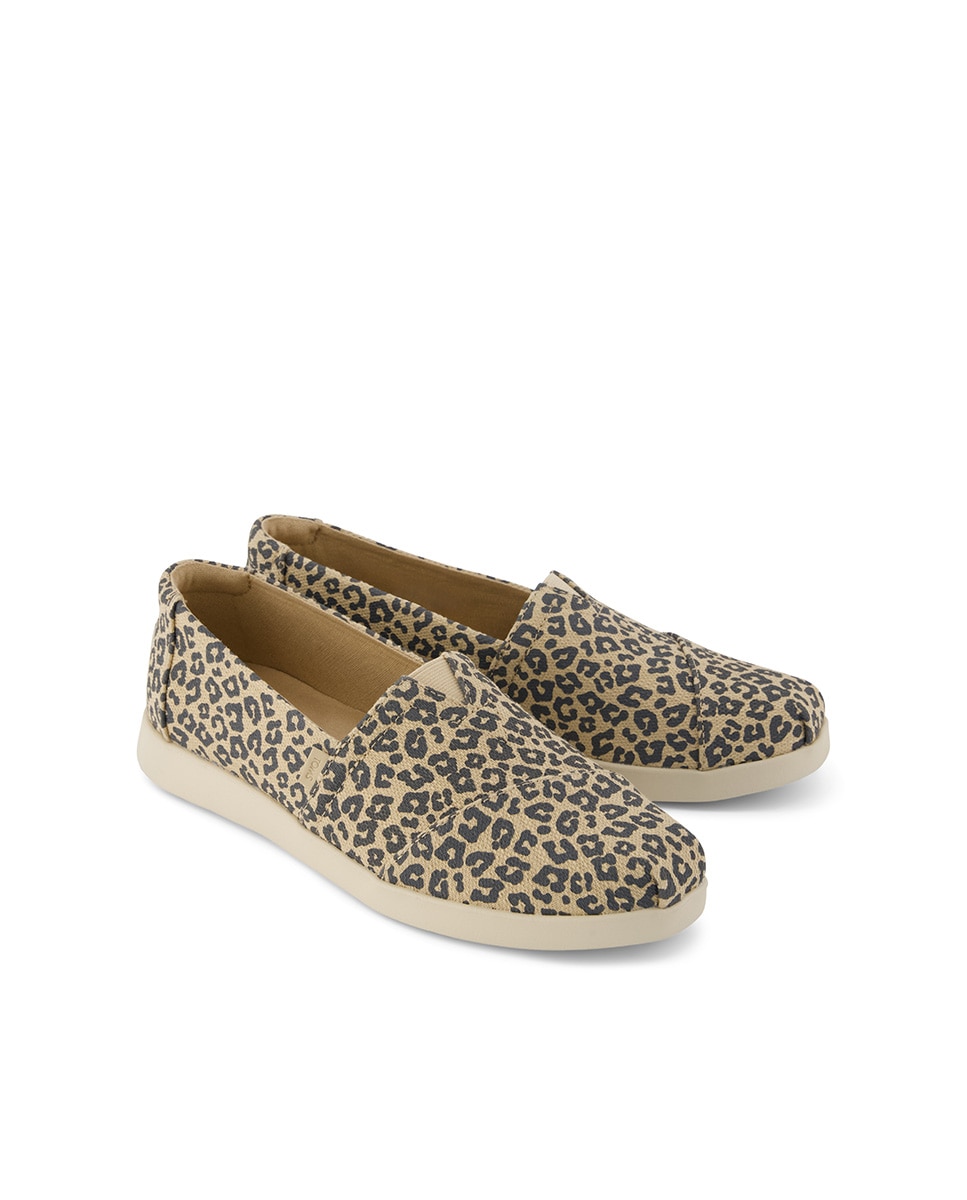 Alpargatas planas de mujer plus de lona - Toms - Marrón Marrón-3