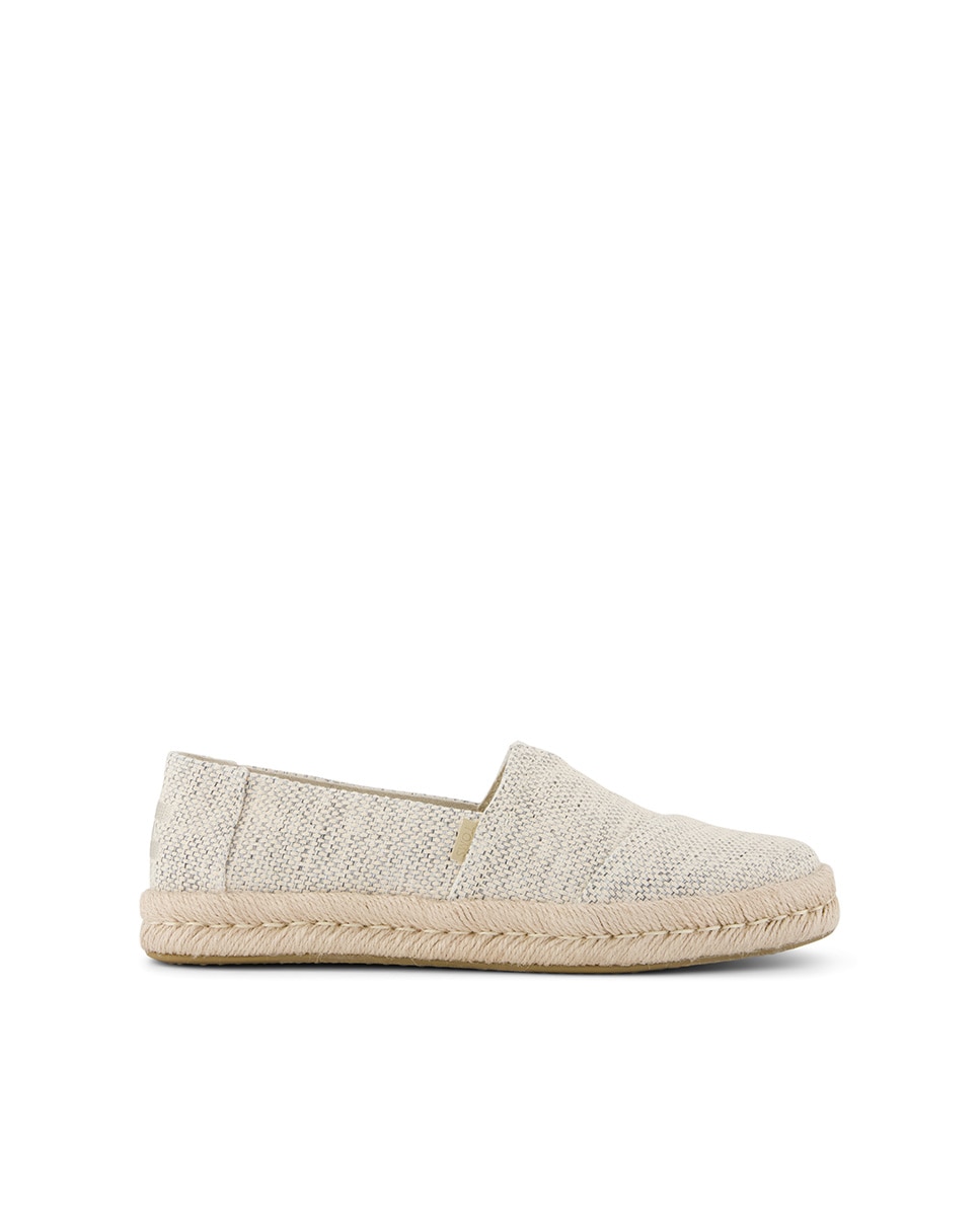 Alpargatas planas de mujer rope 2.0 de lona - Toms - Gris Gris-1