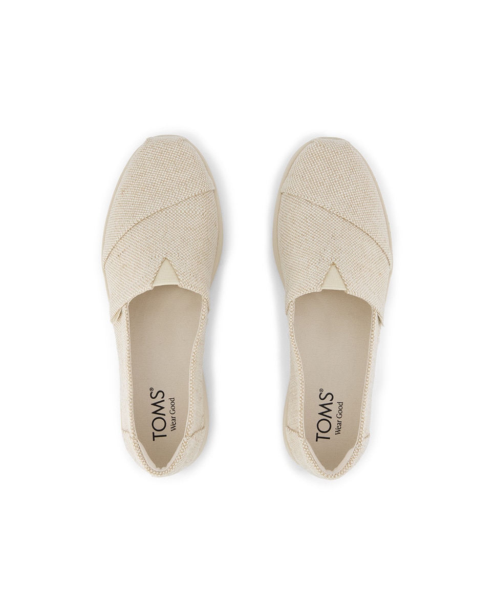 Alpargatas planas de mujer plus de lona - Toms - Oro Oro-2