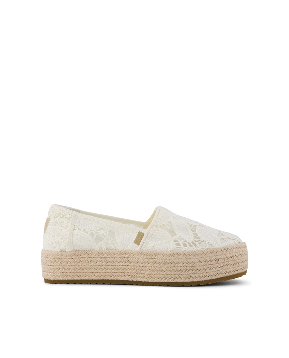 Toms - Alpargatas con plataforma para mujer valencia toms en crochet.