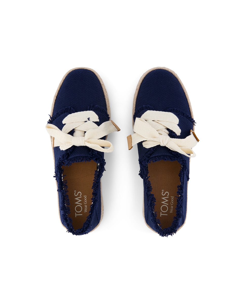 Zapatos de cordones de mujer carolina lace up de lona - Toms - Azul marino Azul marino-2