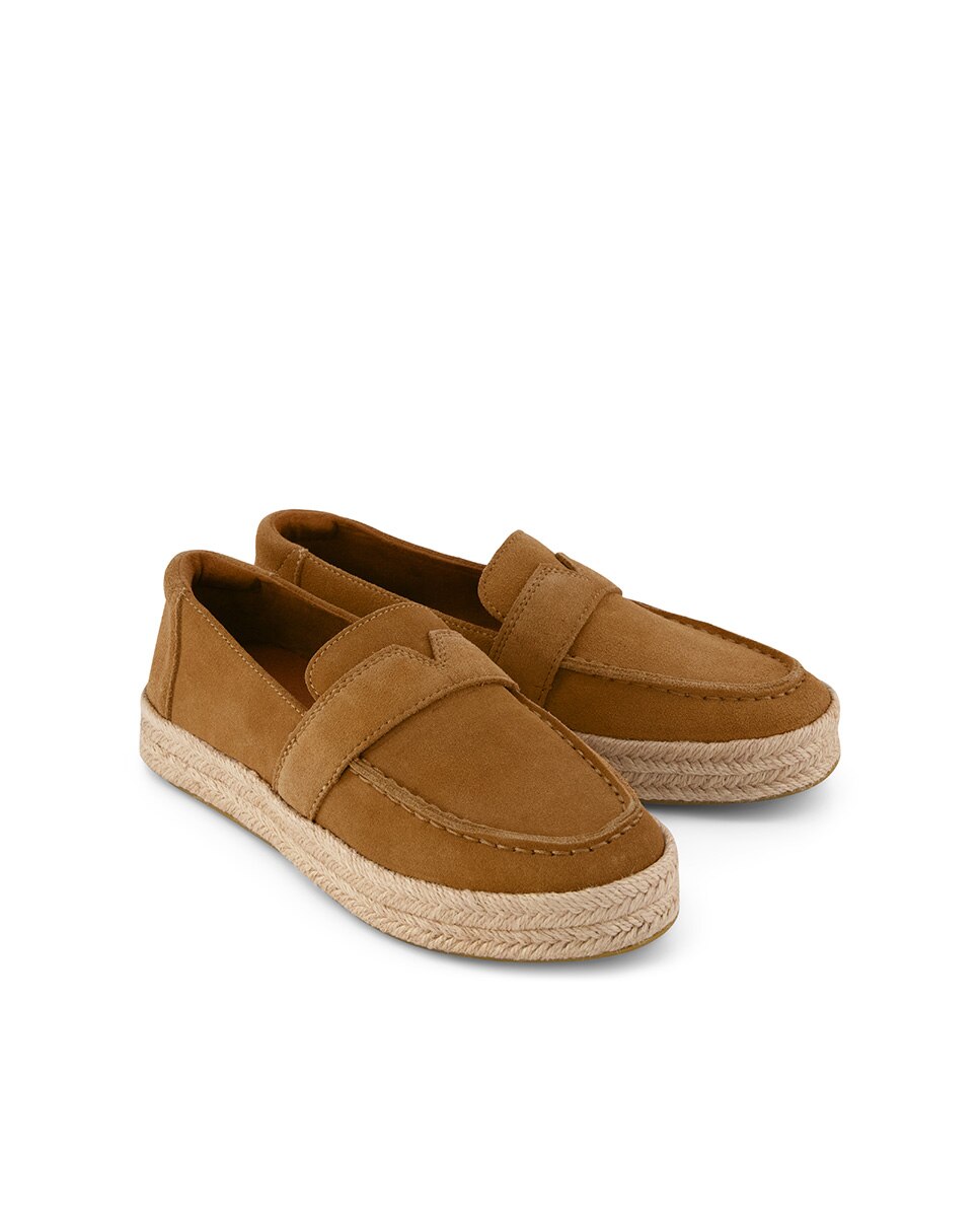 Alpargatas planas de mujer blakely toms de ante - Marrón Marrón-3