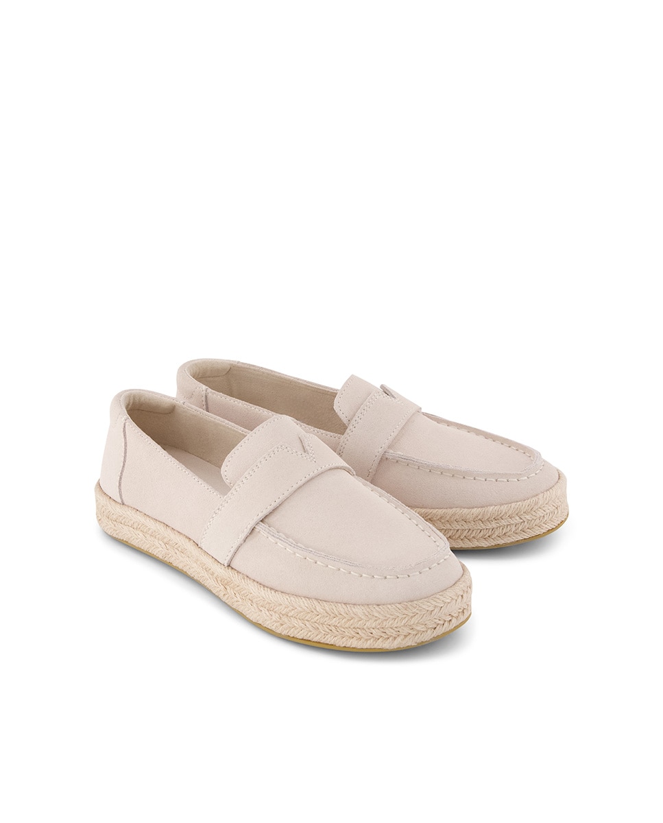 Alpargatas planas de mujer blakely de ante - Toms - Gris claro Gris claro-3