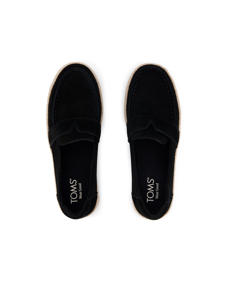 Alpargatas planas de mujer blakely toms de ante - Negro Negro-2