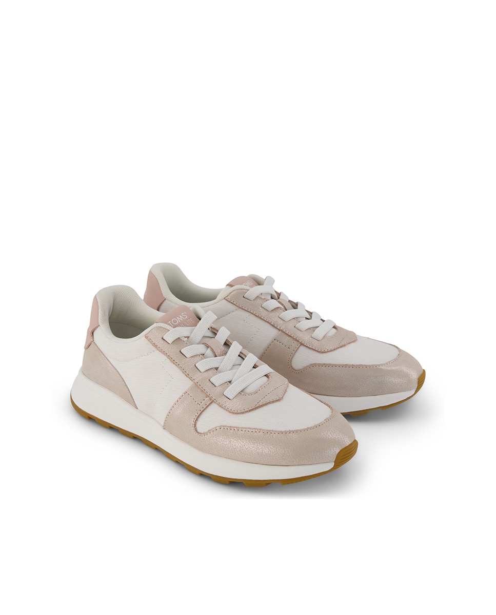 Zapatillas retro de mujer trvl lite de lona y cordones - Toms - Oro Oro-3