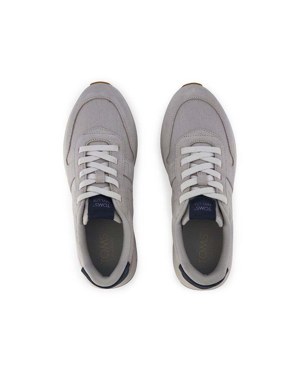 Zapatillas retro de mujer trvl lite de lona y cordones - Toms - Gris Gris-2