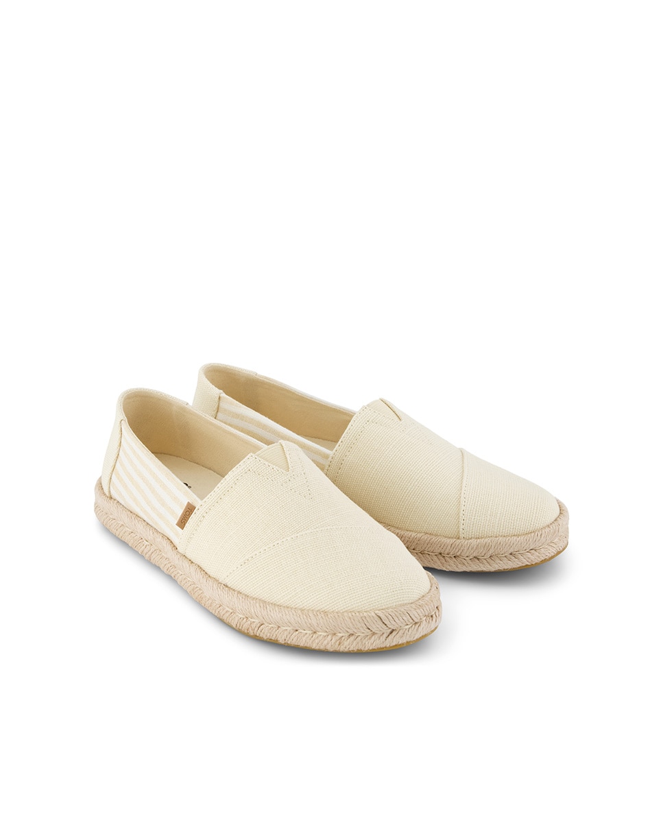 Alpargatas planas de mujer rope 2.0 de lona - Toms - Beige Beige-3