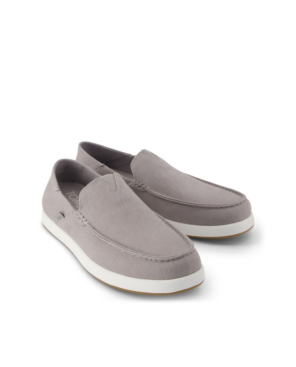 Mocasines de hombre alonso de lona - Toms - Gris Gris-3
