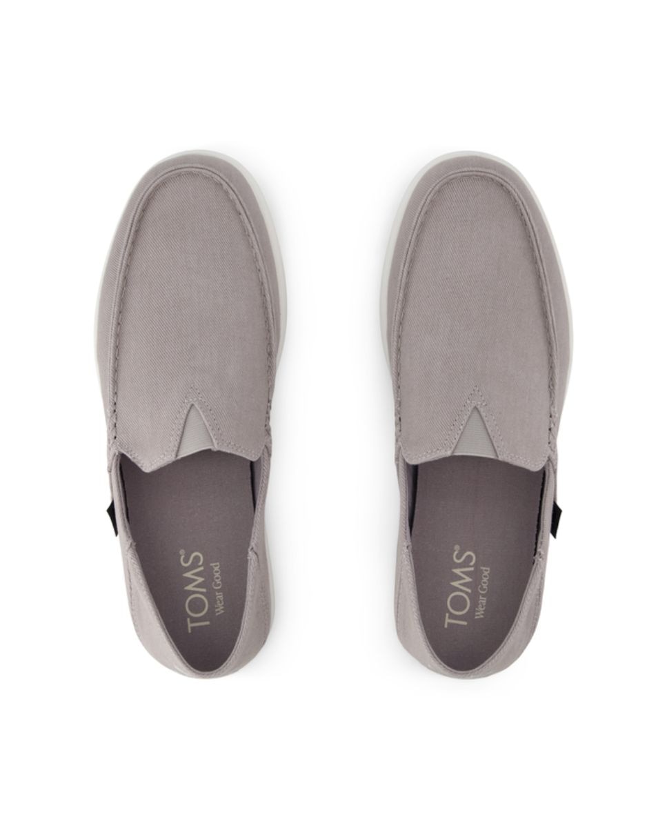 Mocasines de hombre alonso de lona - Toms - Gris Gris-2