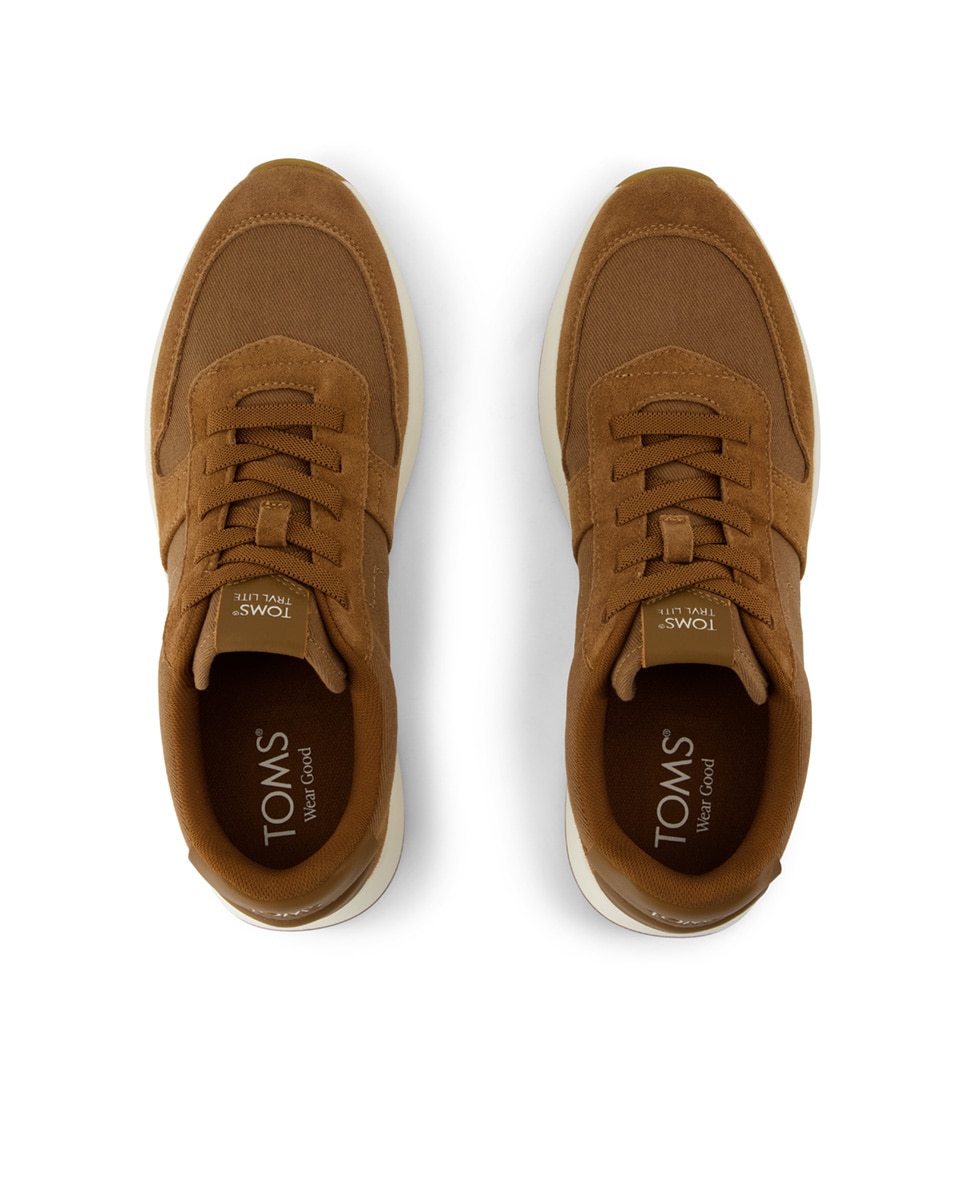 Zapatillas de hombre trvl lite retro de piel y cordones - Toms - Marrón oscuro Marrón oscuro-2