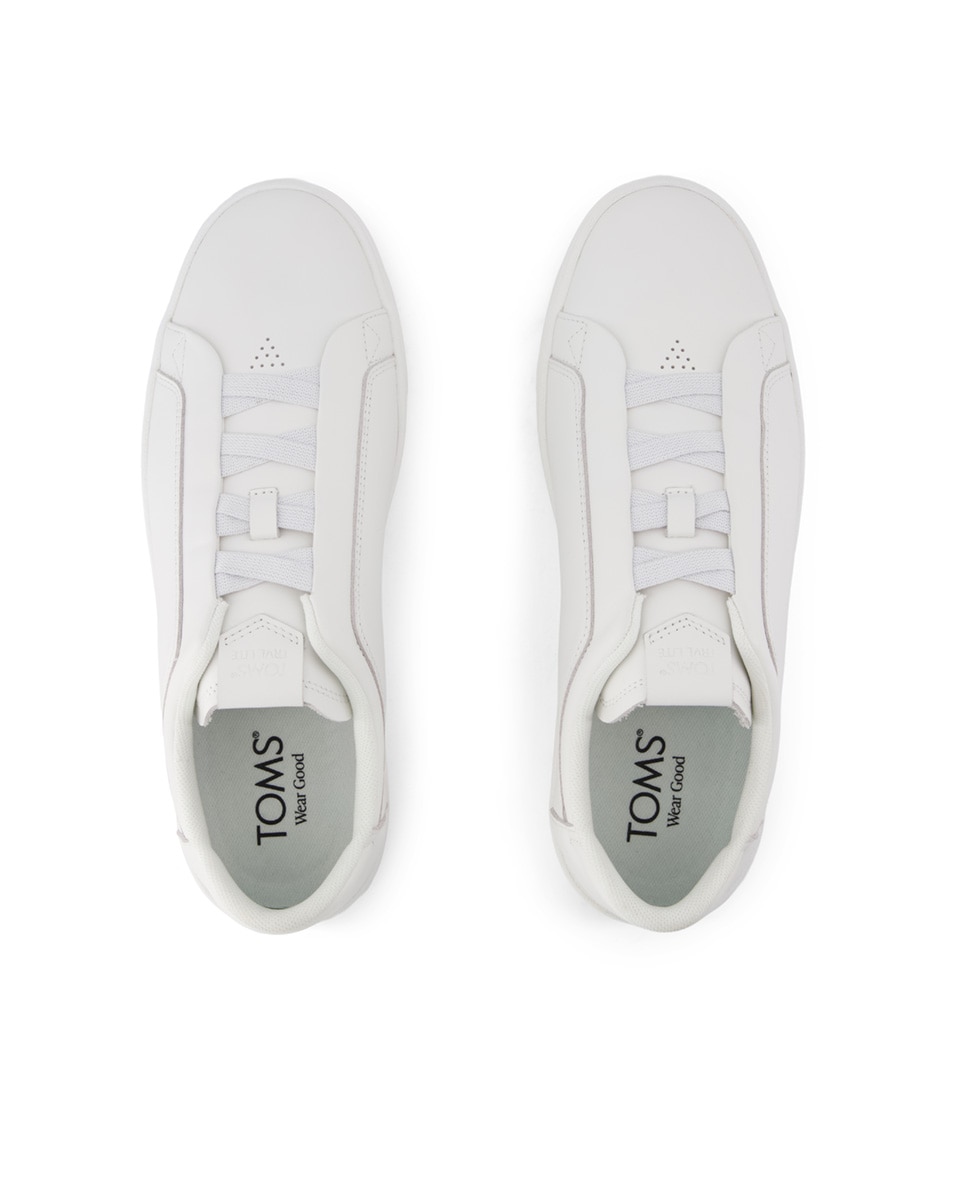 Zapatillas de hombre trvl lite de piel y cordones - Toms - Blanco Blanco-2