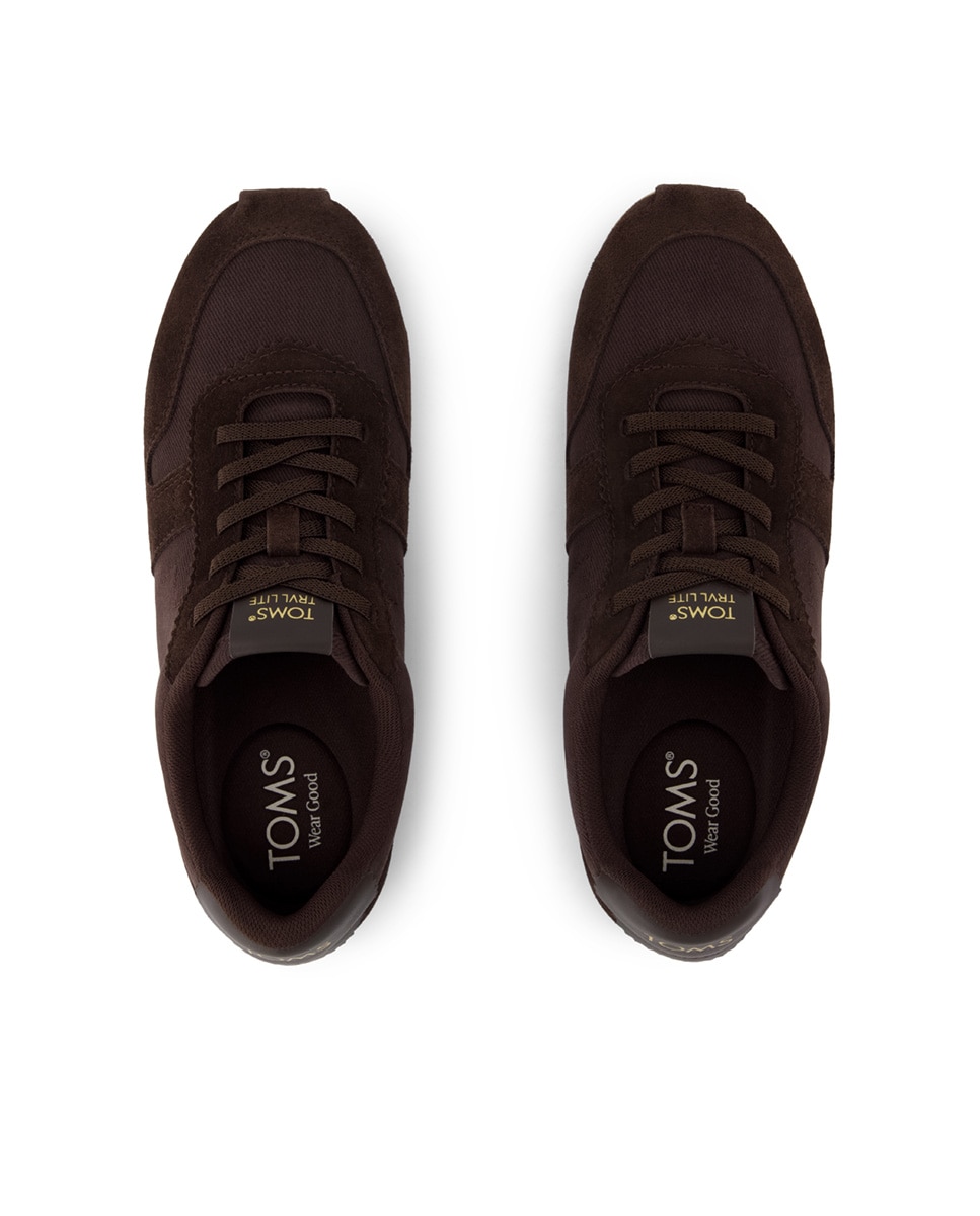 Zapatillas básicas palisade de mujer trvl lite de lona y cordones - Toms - Marrón oscuro Marrón oscuro-2