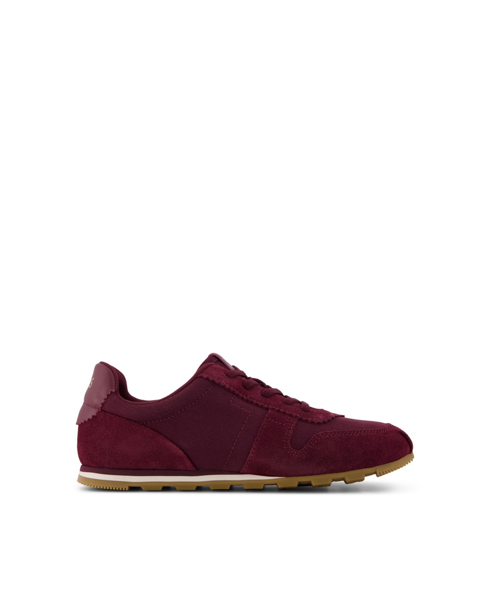 Zapatillas básicas palisade de mujer trvl lite de lona y cordones - Toms - Borgoña Borgoña-1