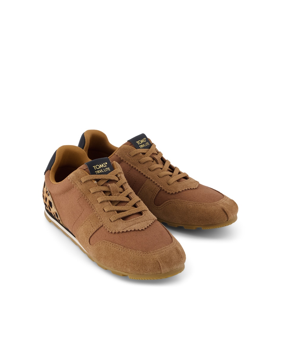 Zapatillas básicas palisade de mujer trvl lite de lona y cordones - Toms - Marrón Marrón-3