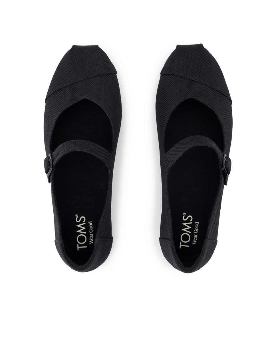 Alpargatas planas de mujer mary jane de lona y hebillas - Toms - Negro Negro-2