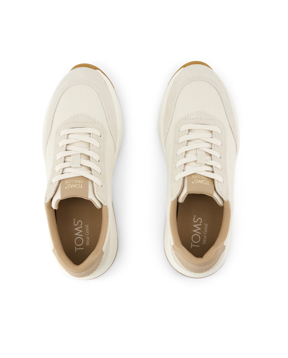 Zapatillas con cuña de mujer trvl lite de lona - Toms - Beige Beige-2