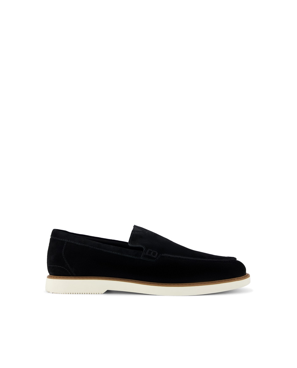 Imagen 0 de Mocasines de hombre marcos de ante Negro