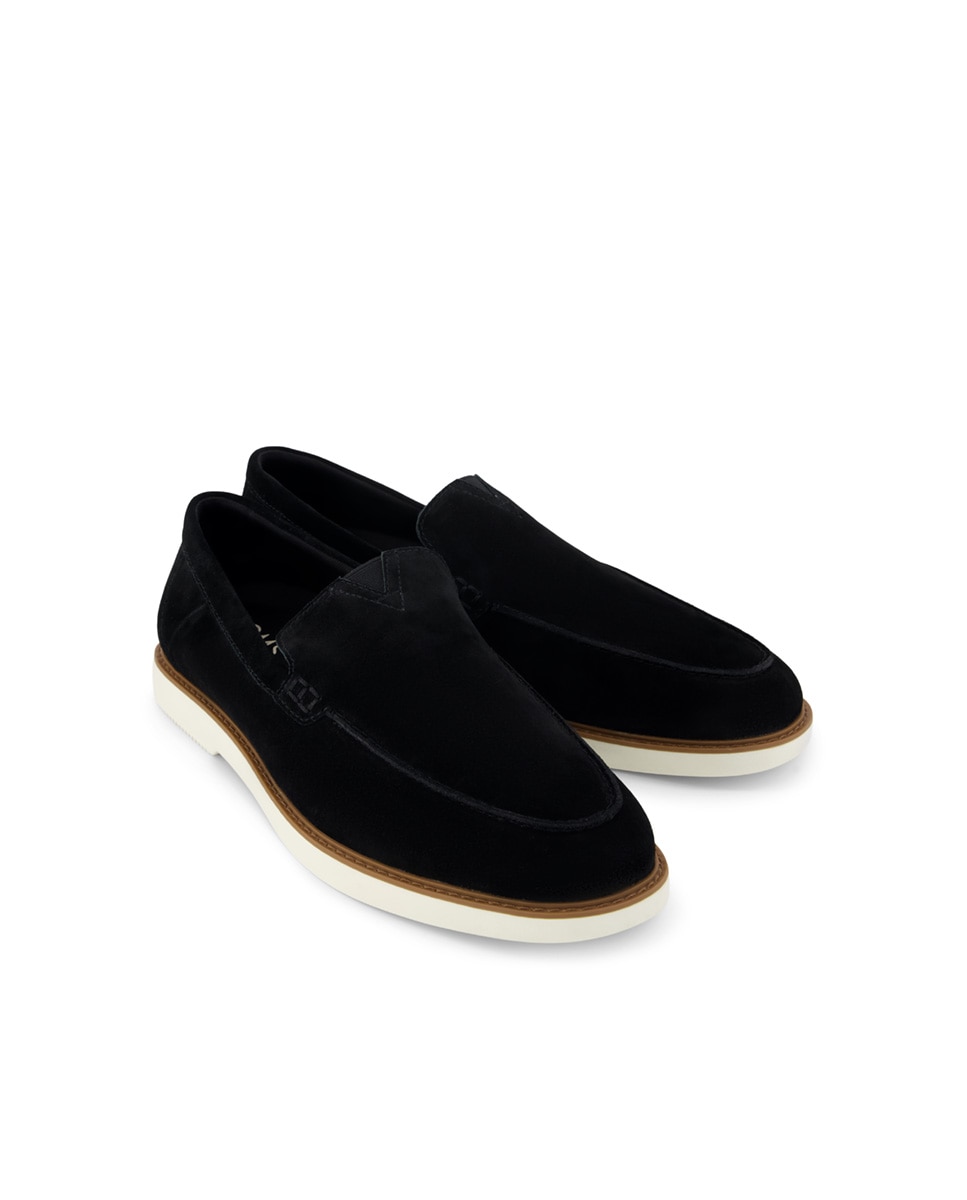 Mocasines de hombre marcos de ante - Toms - Negro Negro-3
