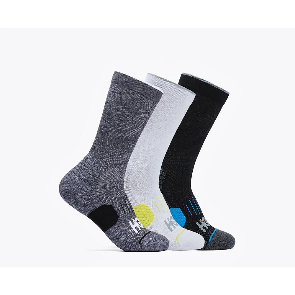 Calcetín unisex CREW RUN SOCK 3-PACK HOKA - Multicolor Multicolor-1