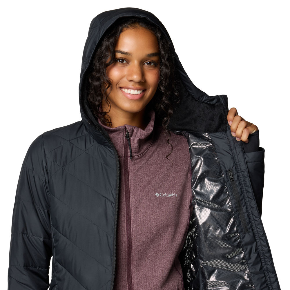 Chaqueta mujer Heavenly™ Long Columbia - Negro Negro-7