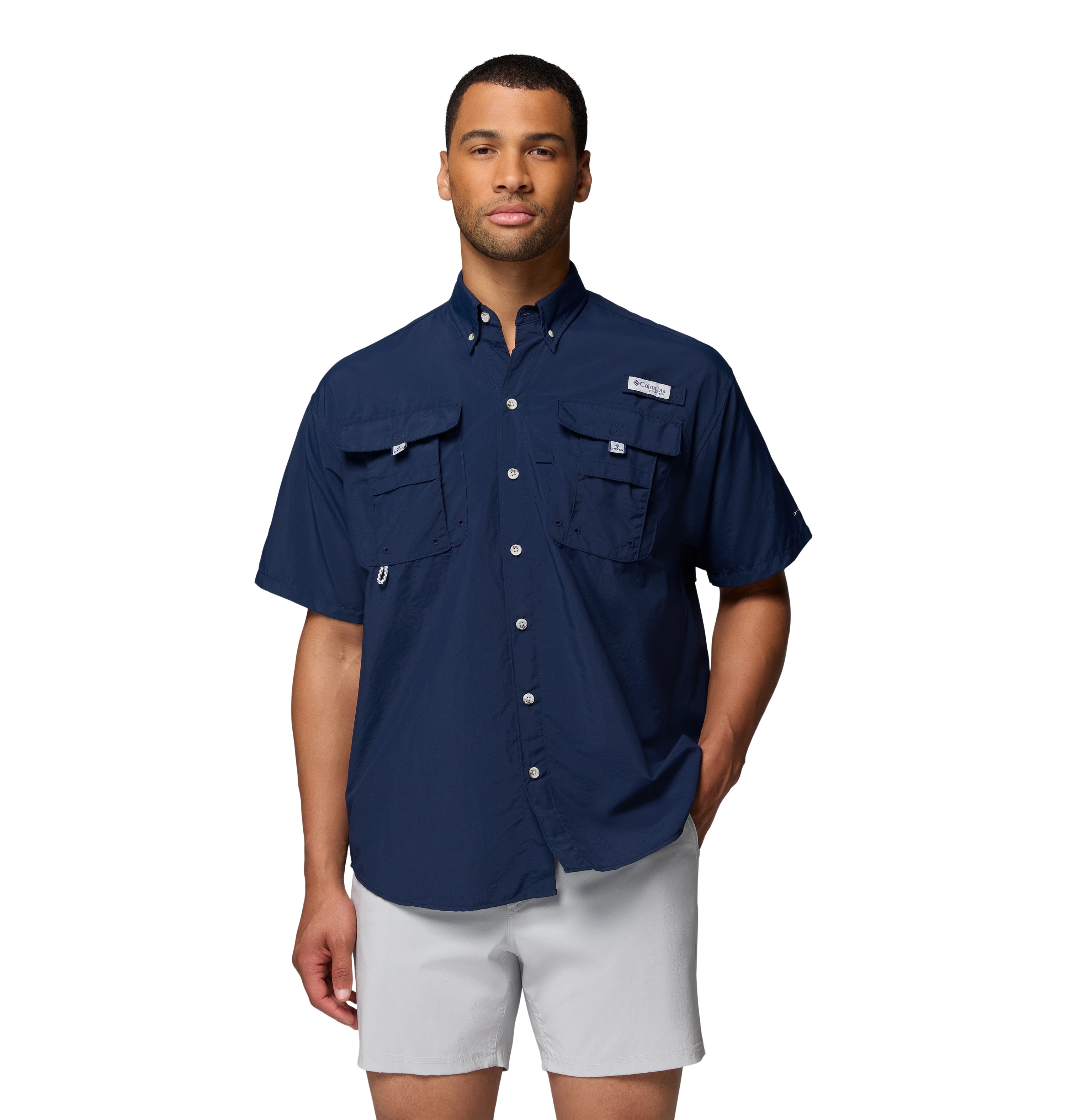 Camisa manga corta de hombre Bahama™ II Columbia - Azul marino Azul marino-1