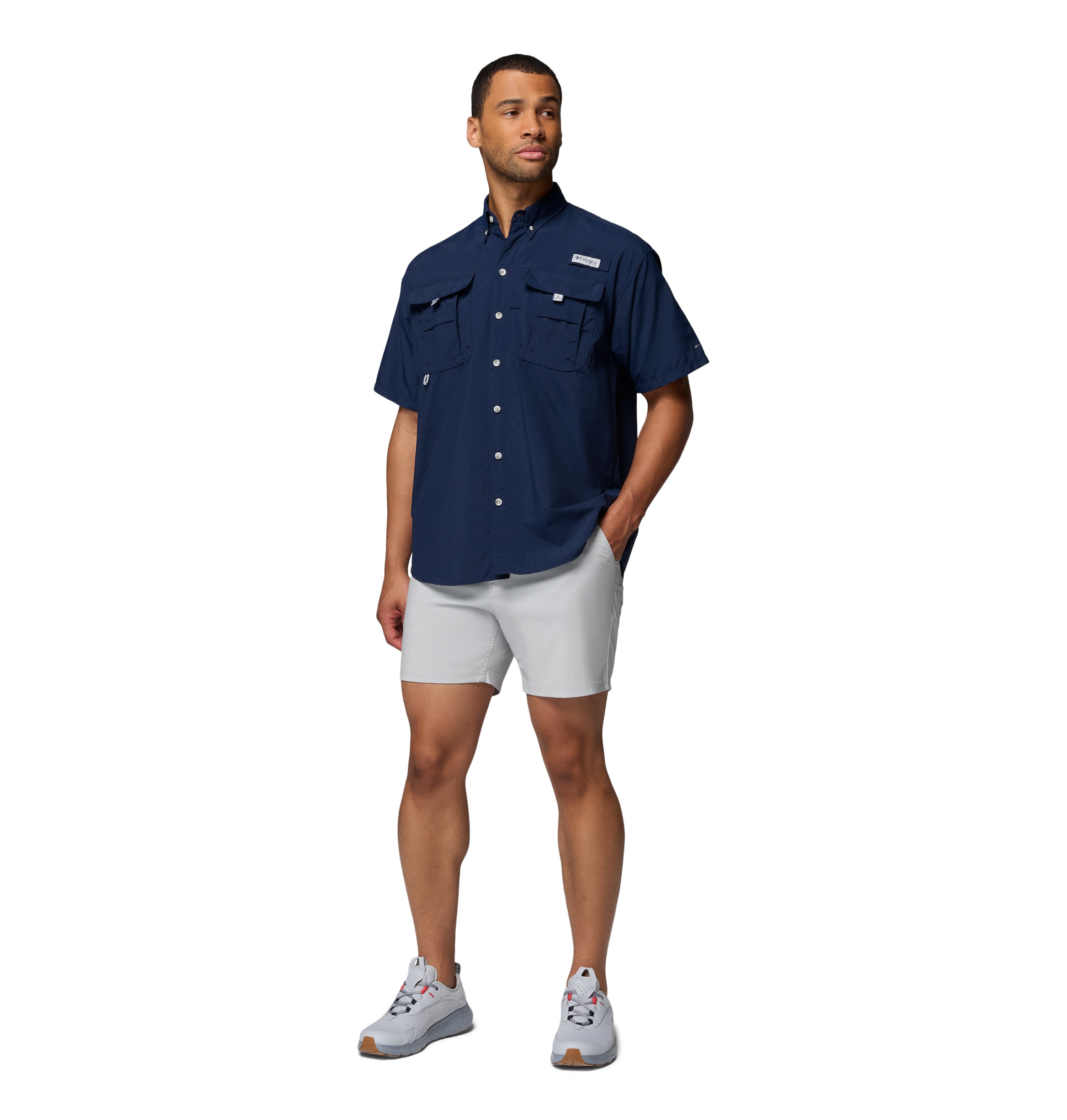 Camisa manga corta de hombre Bahama™ II Columbia - Azul marino Azul marino-4