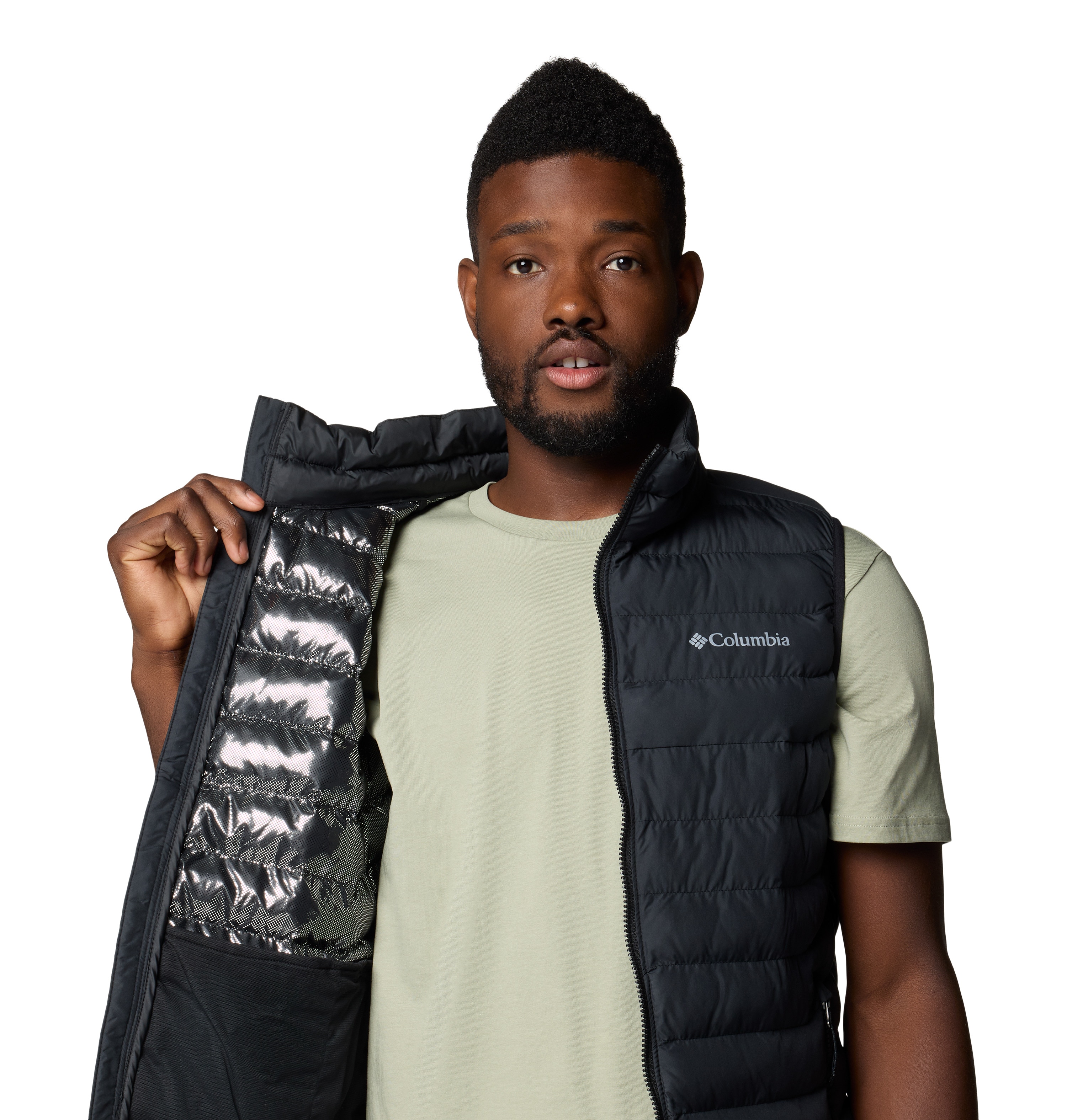 Chaleco hombre Powder Lite™ II Columbia - Negro Negro-3