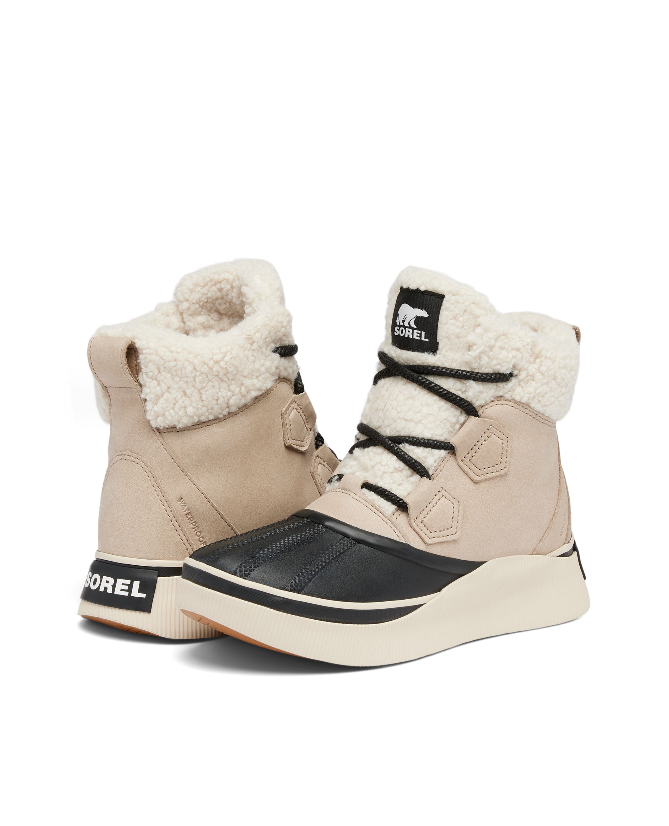 Botines con pelo de mujer piel impermeables - Sorel - Marrón Marrón-6