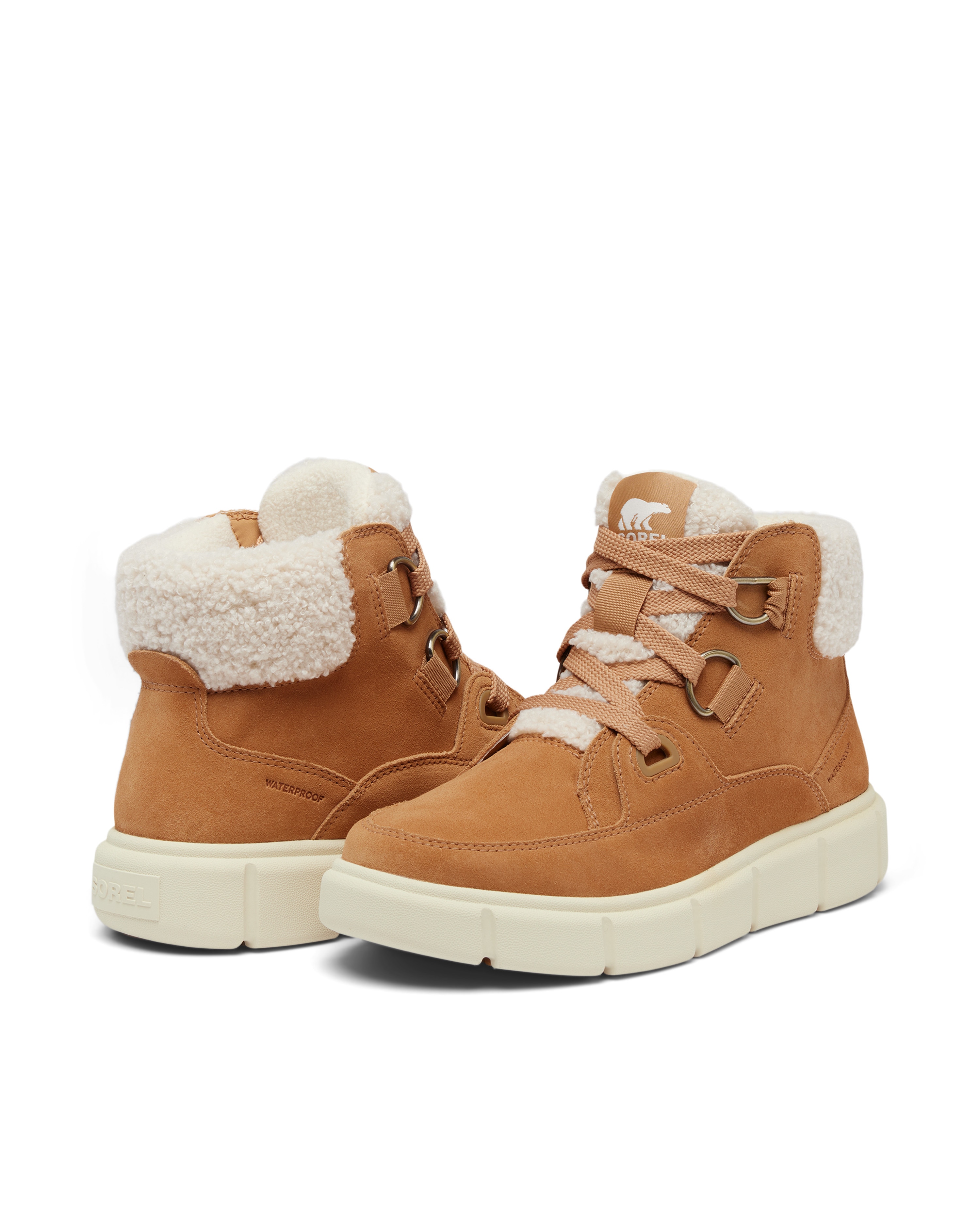 Botas planas impermeables de mujer - Sorel - Marrón Marrón-5